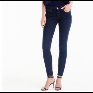 J Crew Toothpick Skinny Jean in Dark Cone Denim